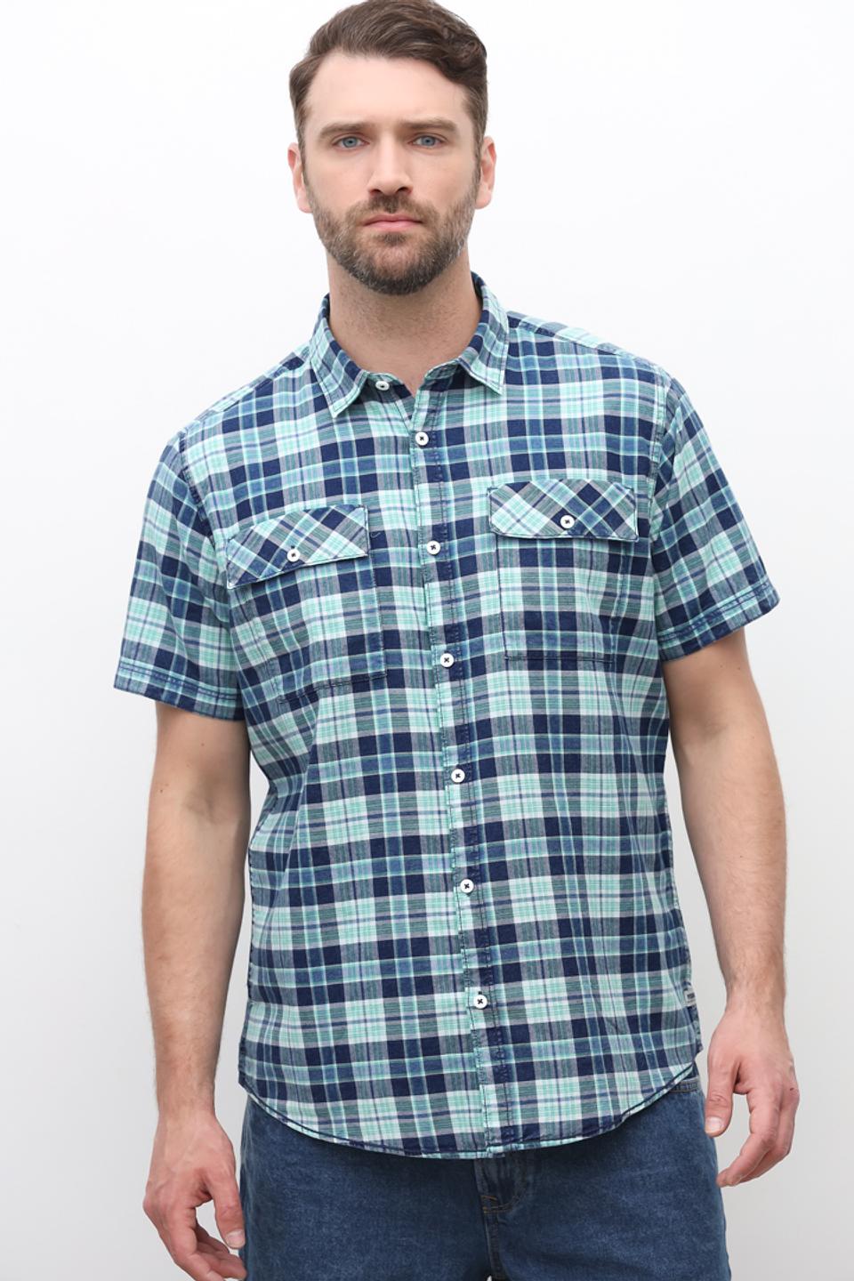 Рубашка кр Pioneer в клетку