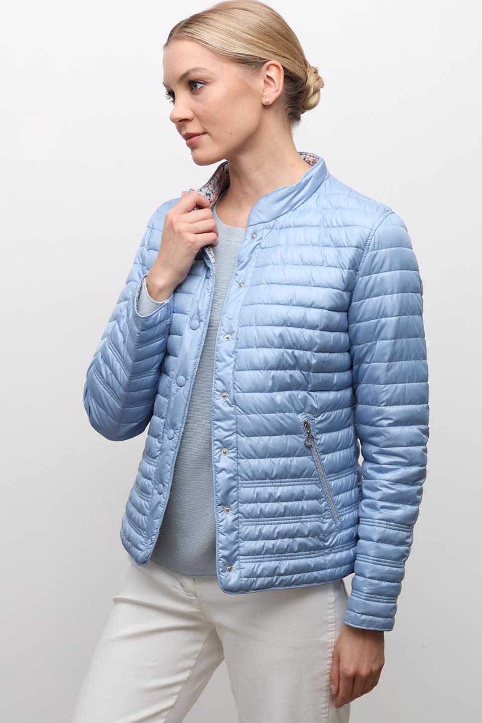 Куртка Lebek стеганая голубая