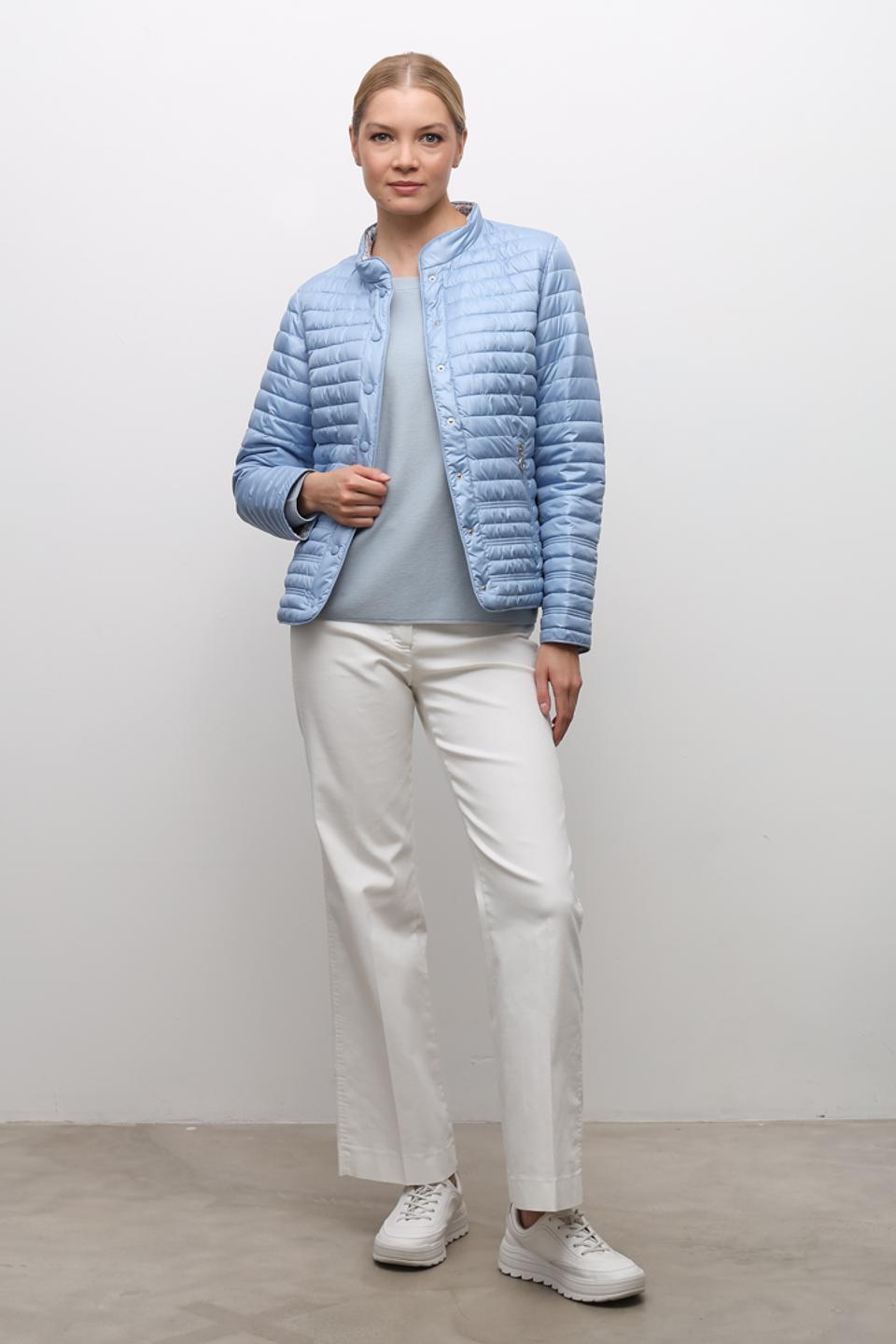 Куртка Lebek стеганая голубая