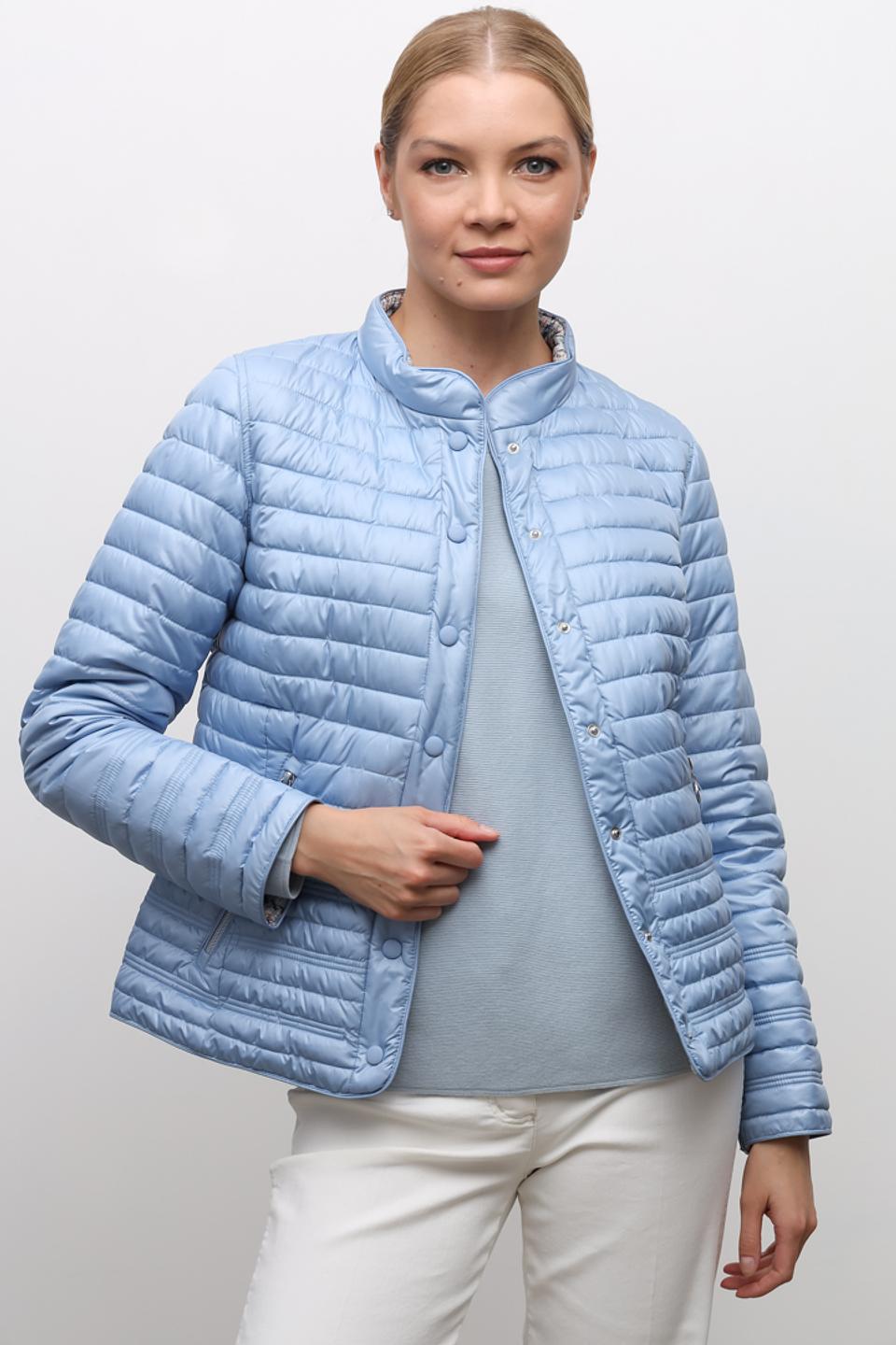 Куртка Lebek стеганая голубая