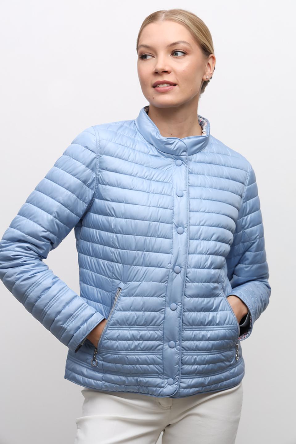 Куртка Lebek стеганая голубая
