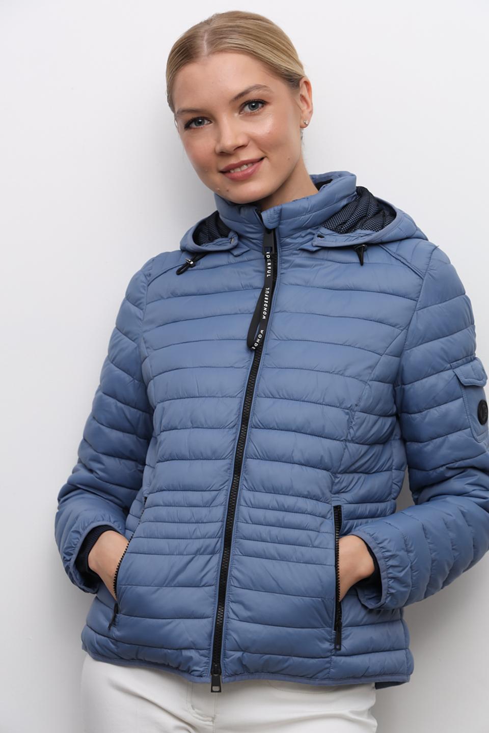 Куртка Lebek стеганая голубая