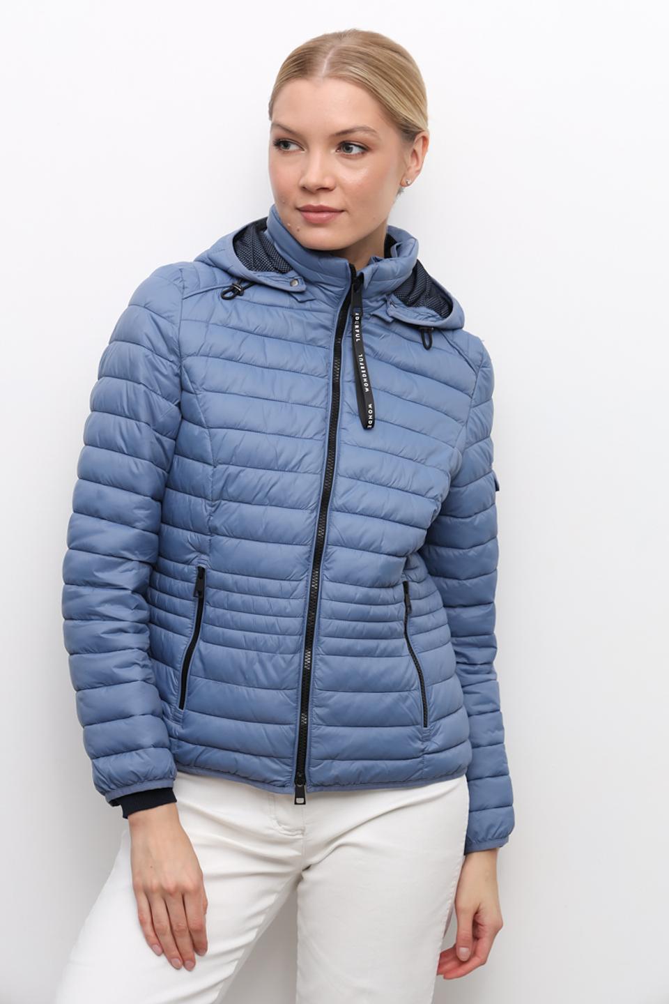 Куртка Lebek стеганая голубая