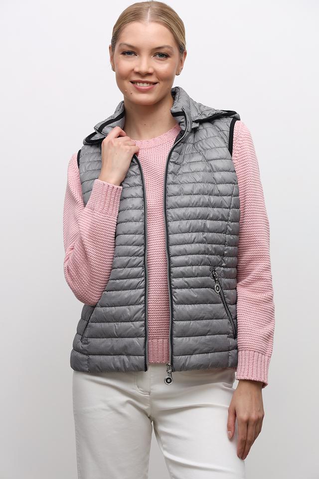 Жилет Lebek стеганый серый