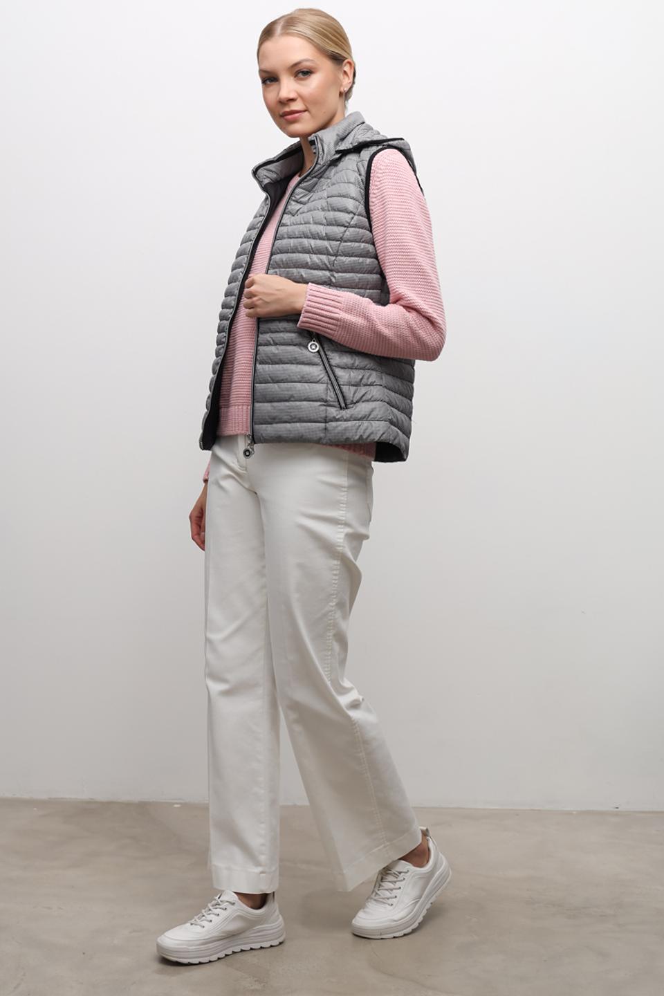 Жилет Lebek стеганый серый