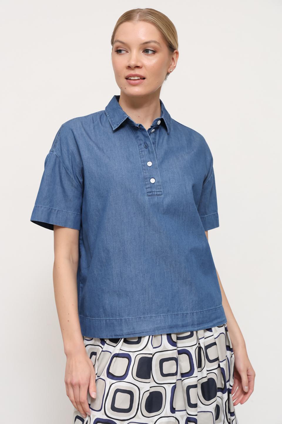 Поло Maerz джинсовое