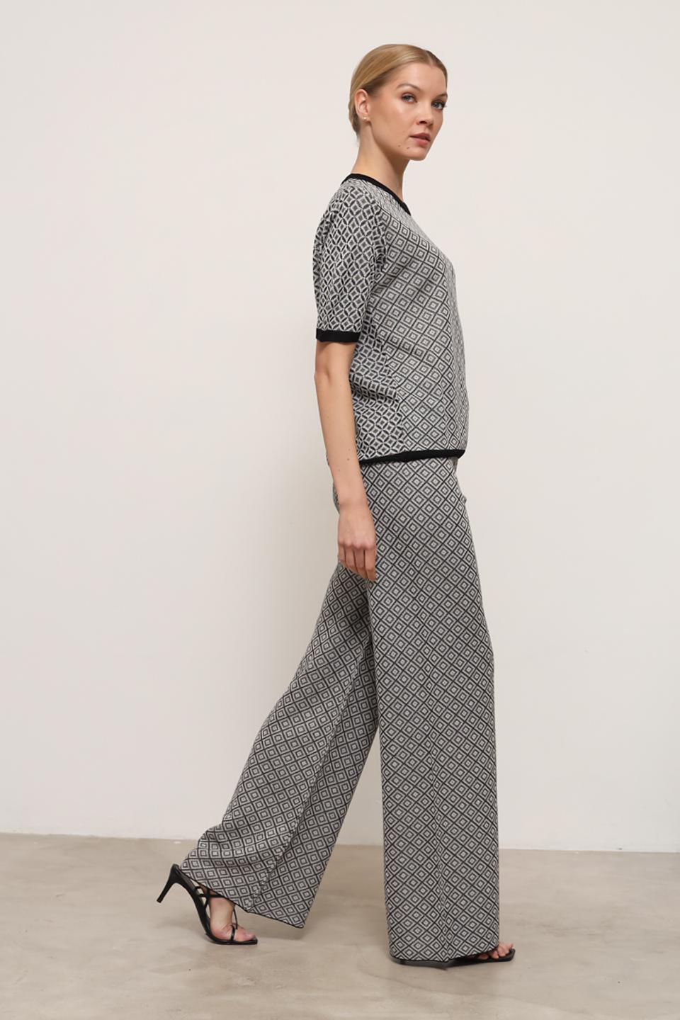 Брюки Catnoir с геометрическим принтом