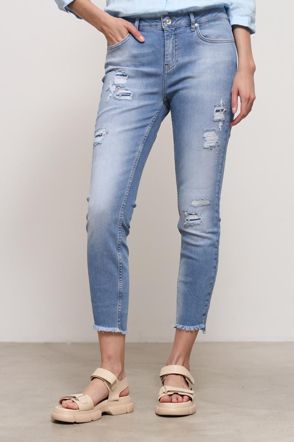 Джинсы Monari с рваностями голубые