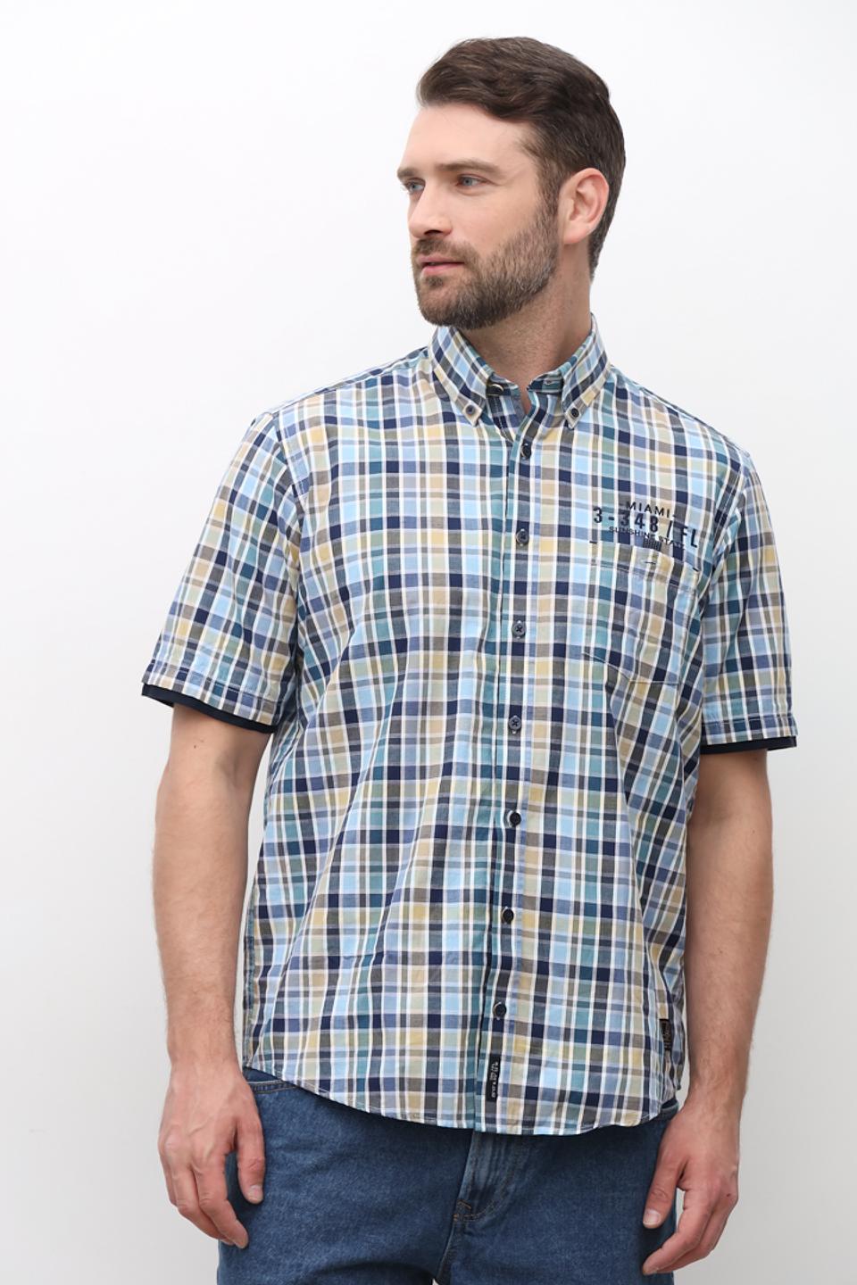 Рубашка кр Casa Moda в клетку