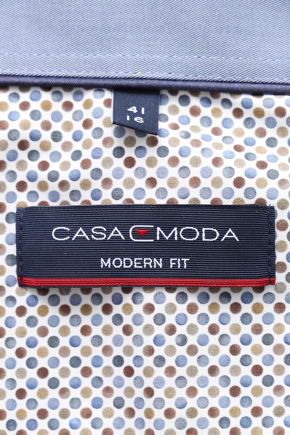 Рубашка Casa Moda с принтом серый