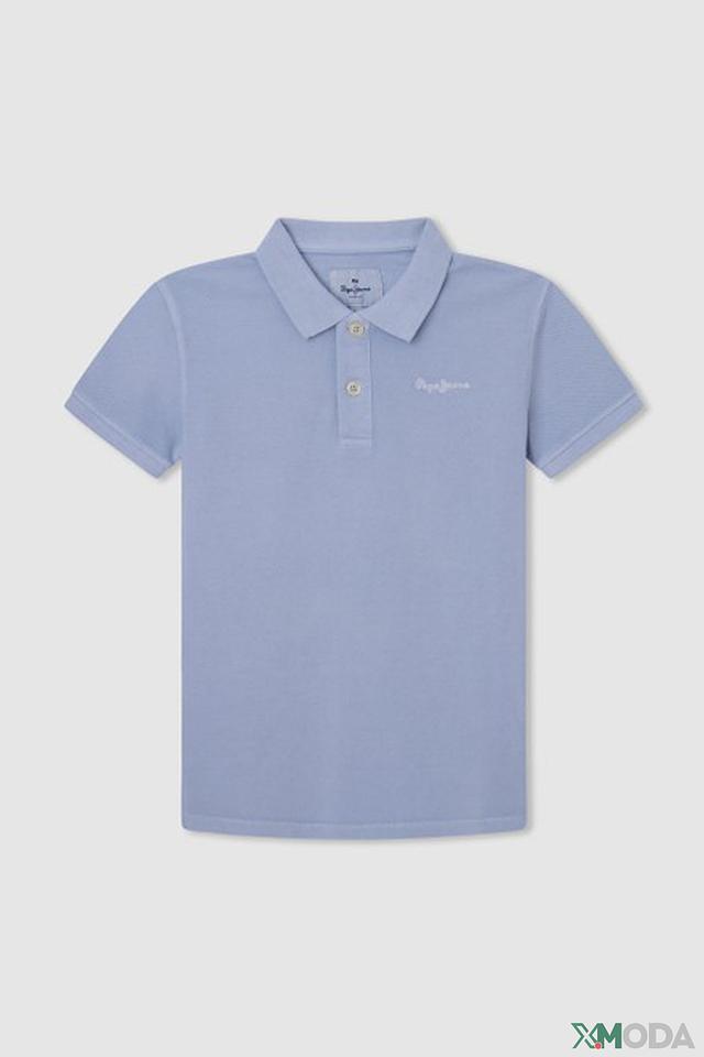 Поло Pepe Jeans London голубой