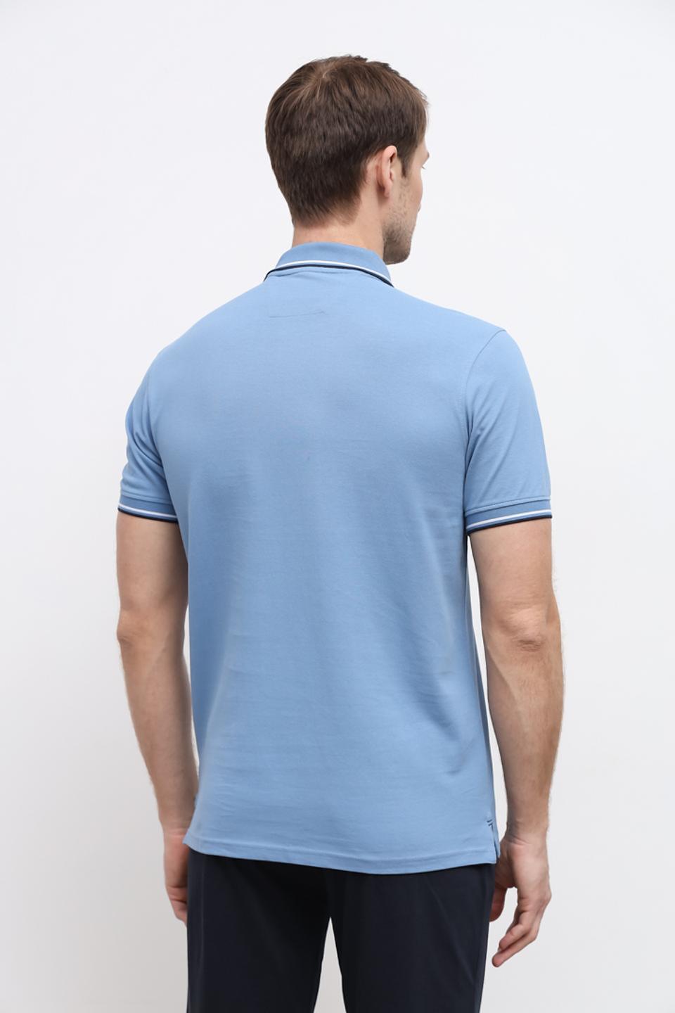 Поло Granchio с полоской голубой