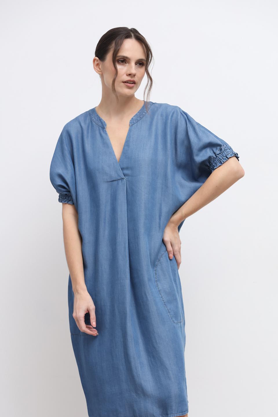 Платье You Just White деним