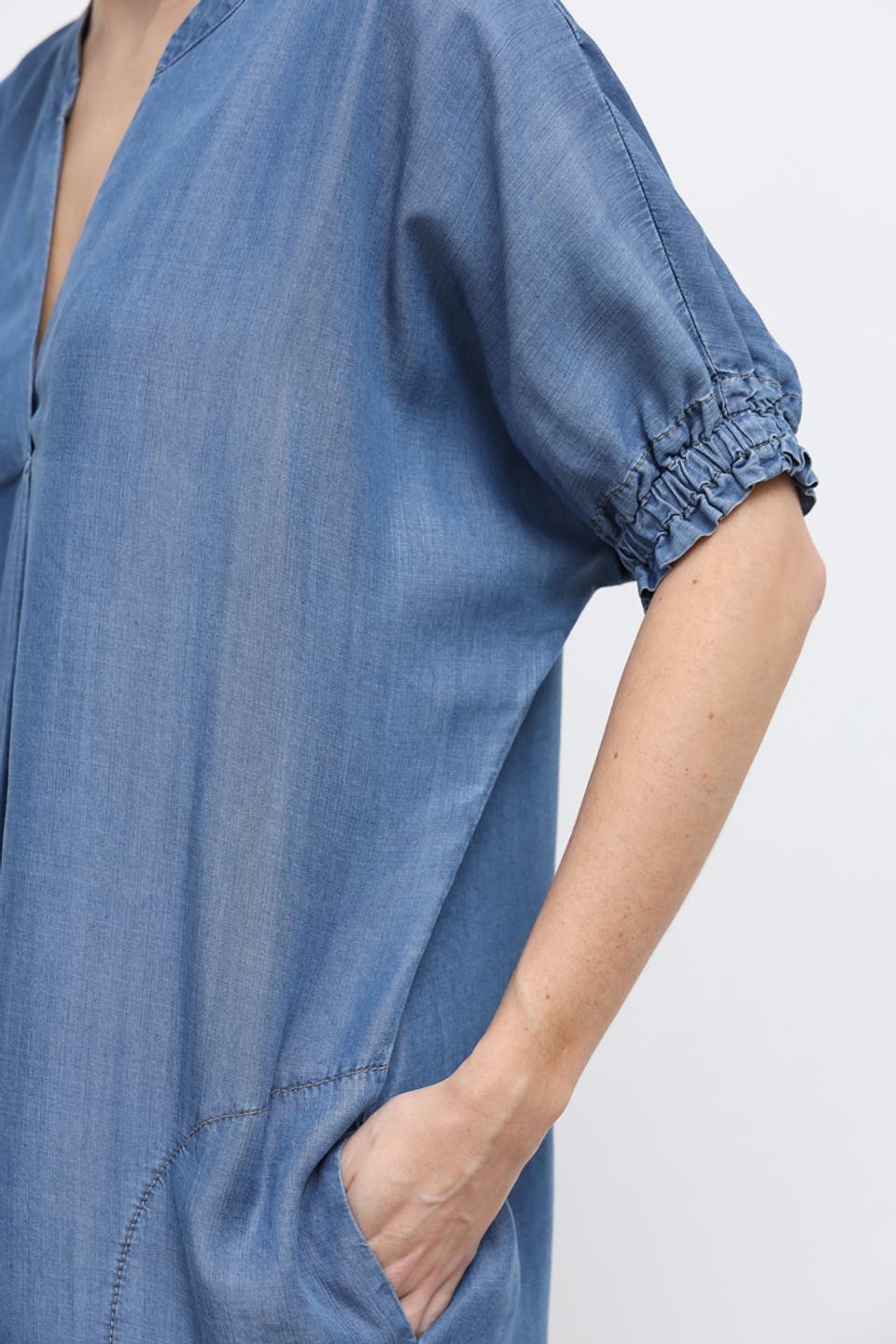 Платье You Just White деним