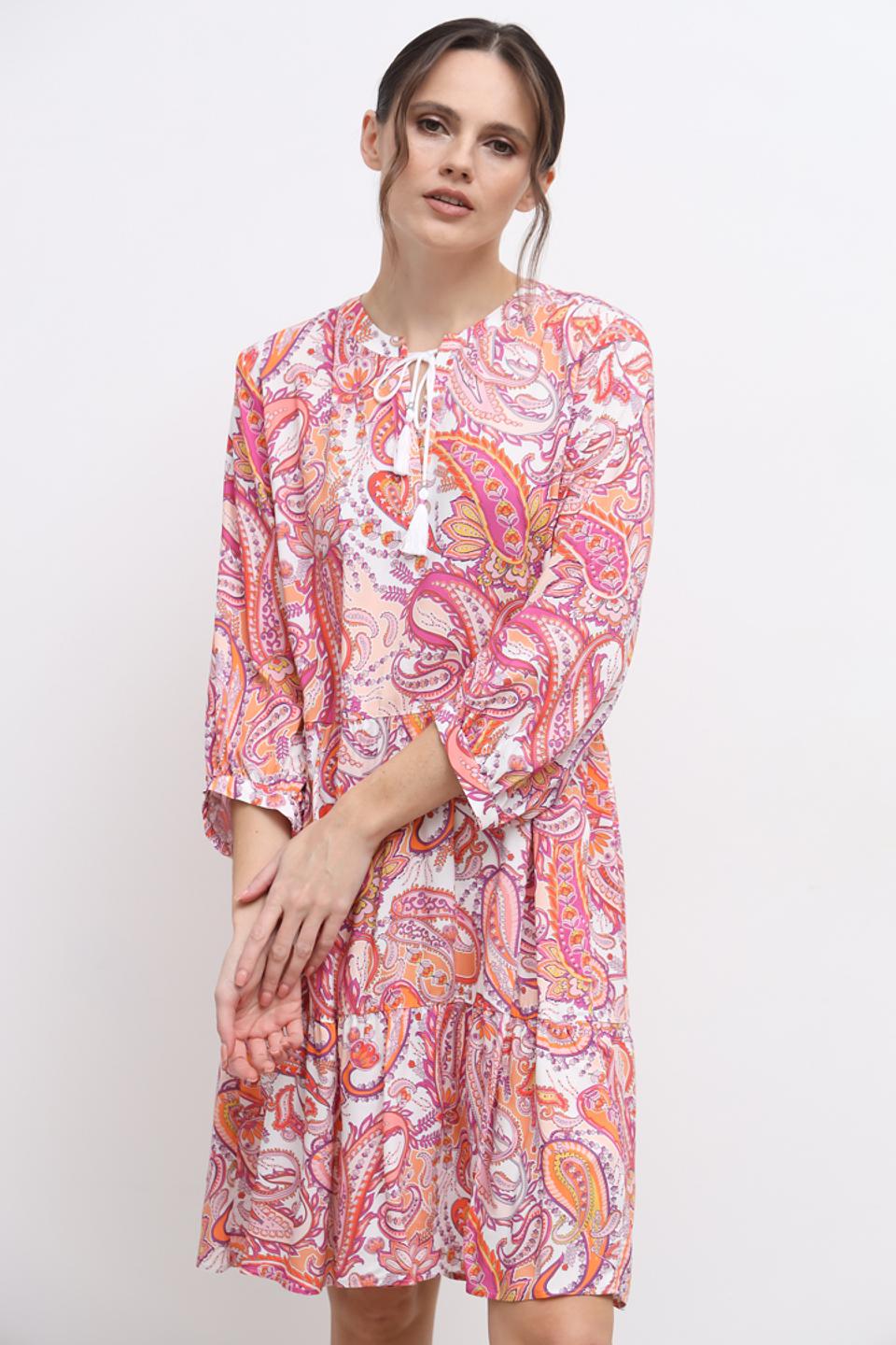 Платье SE Stenau с павлиньим принтом