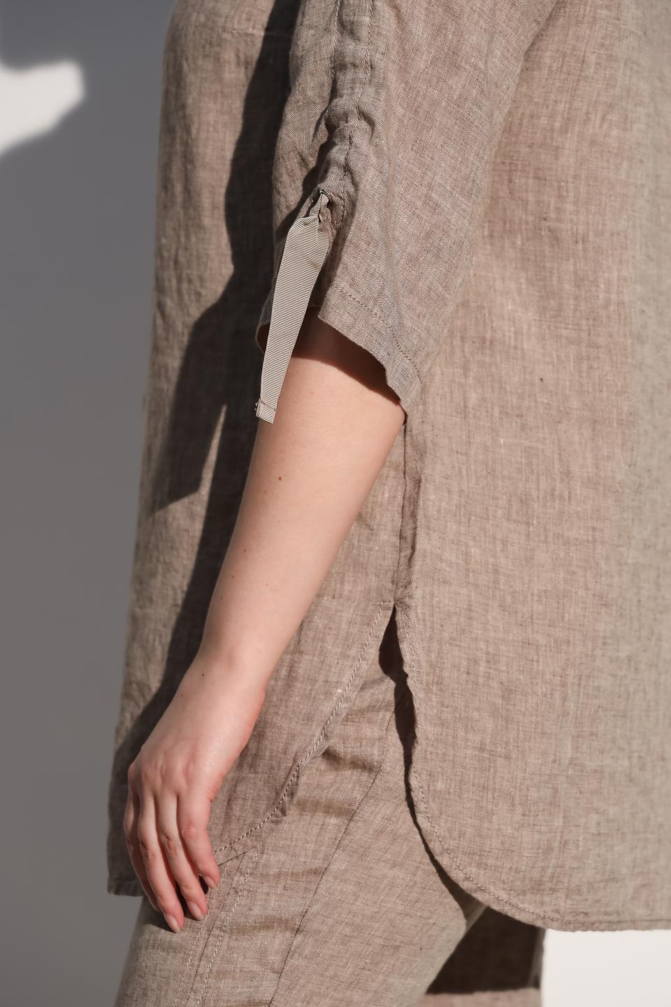 Рубашка Doris Streich льняная бежевая