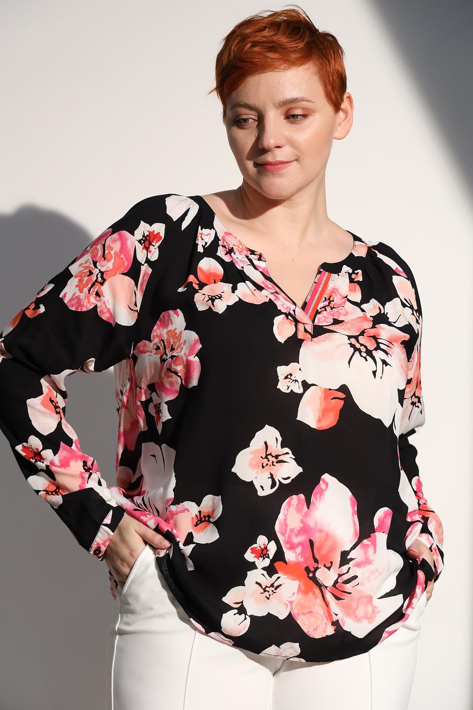 Блуза Via Appia с цветочным принтом