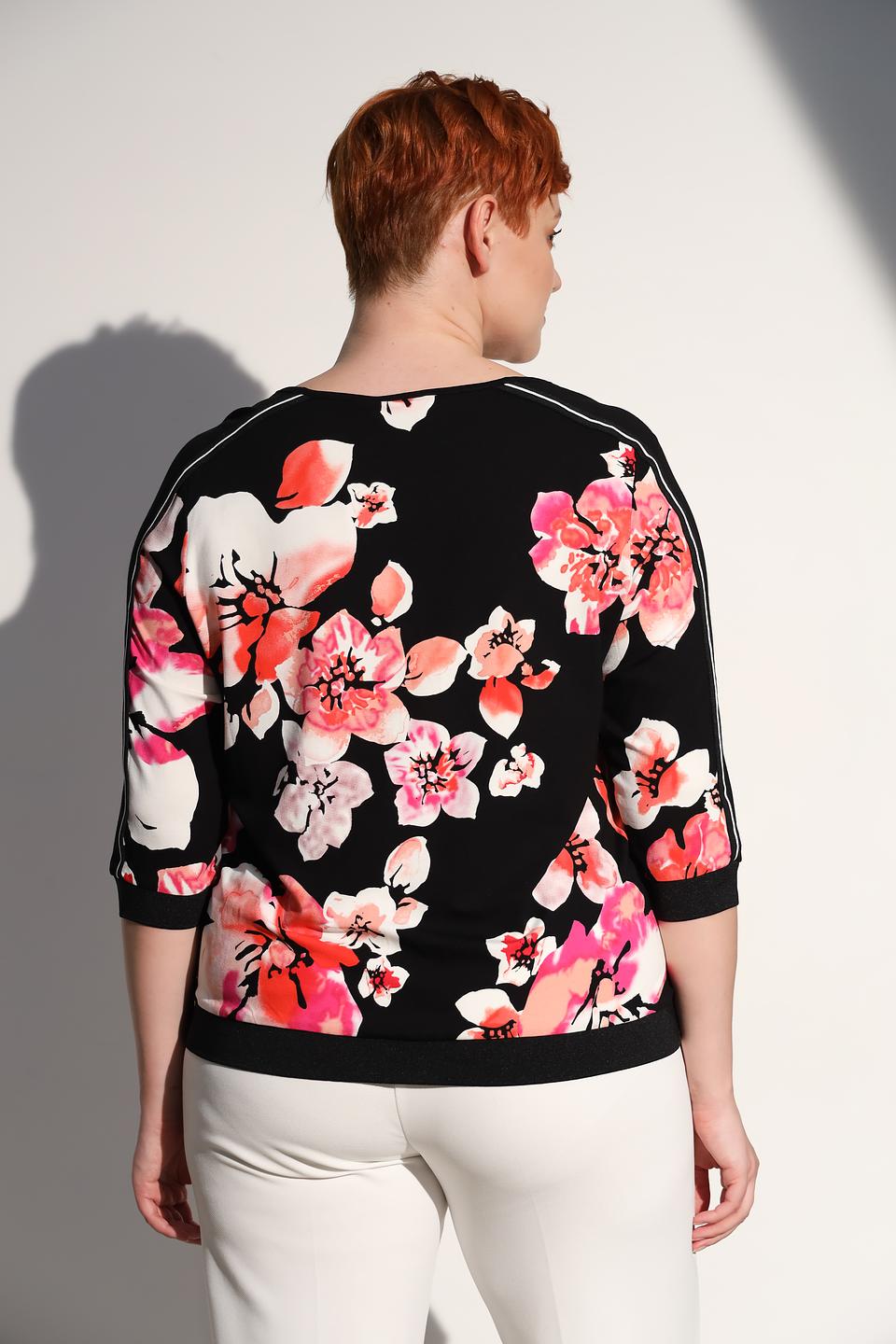 Блуза Via Appia с цветочным принтом