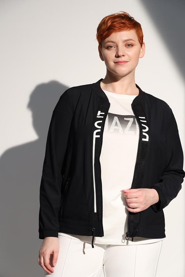 Жакет Via Appia черный с принтом