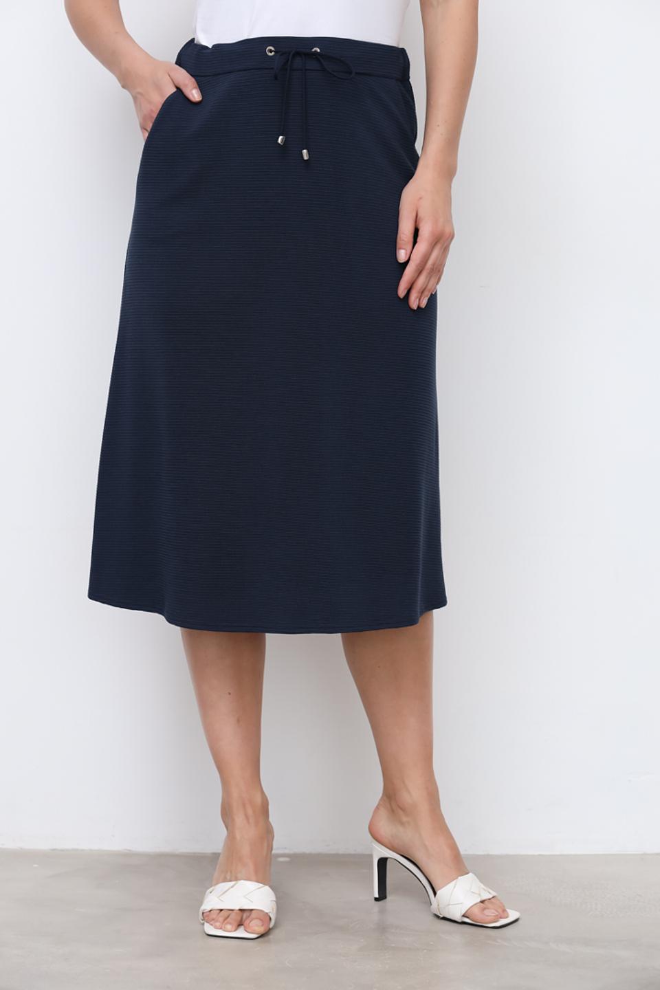 Юбка Sommer mann плиссе тёмно-синяя