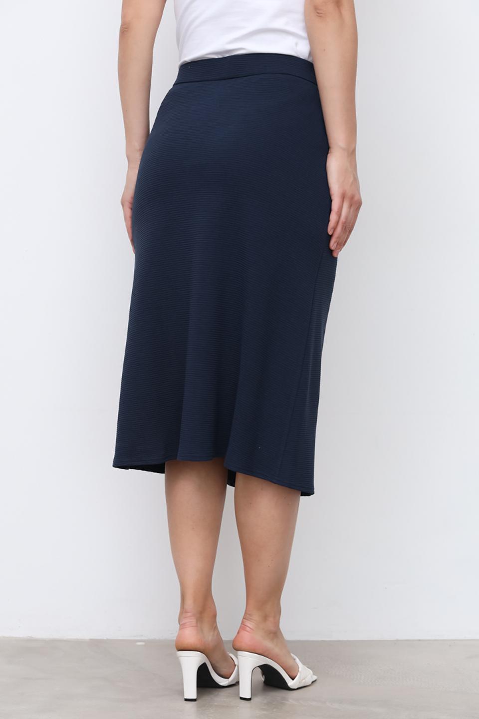 Юбка Sommer mann плиссе тёмно-синяя