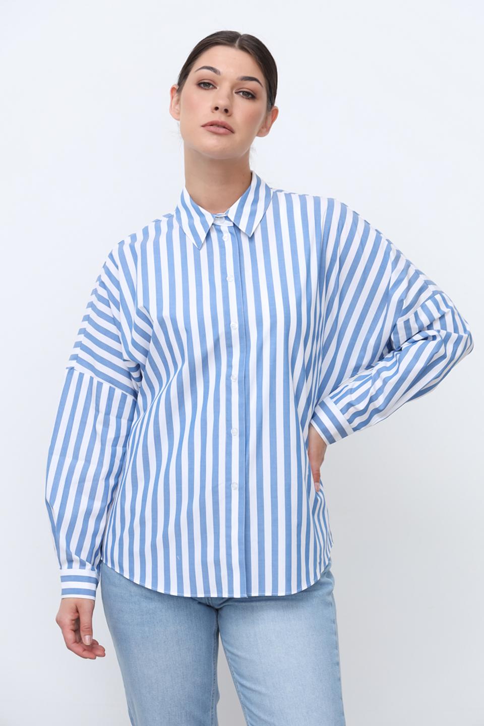 Рубашка Apart в полоску голубую