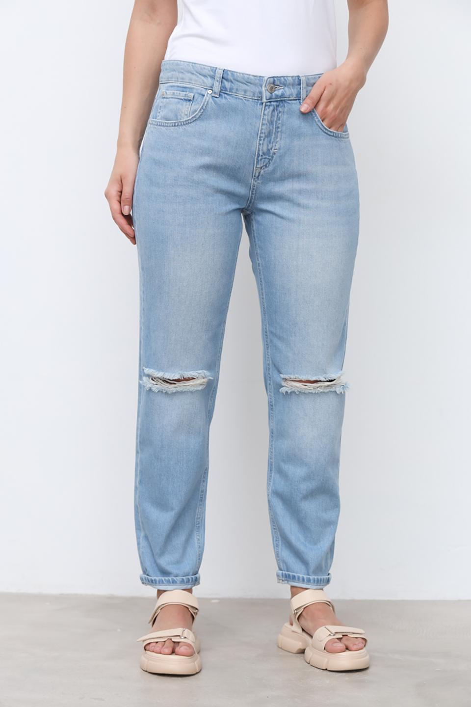 Джинсы Angels с рваностями голубые