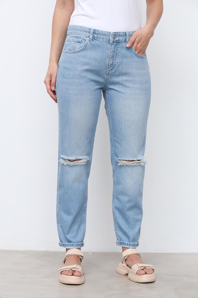 Джинсы Angels с рваностями голубые