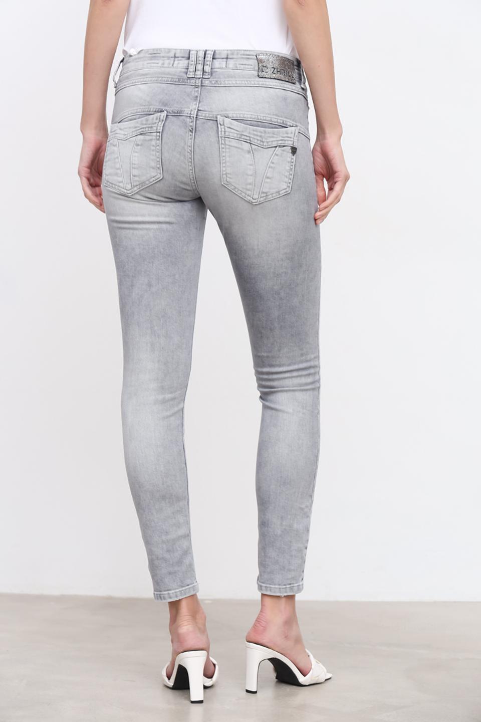 Джинсы скинни Zhrill серые