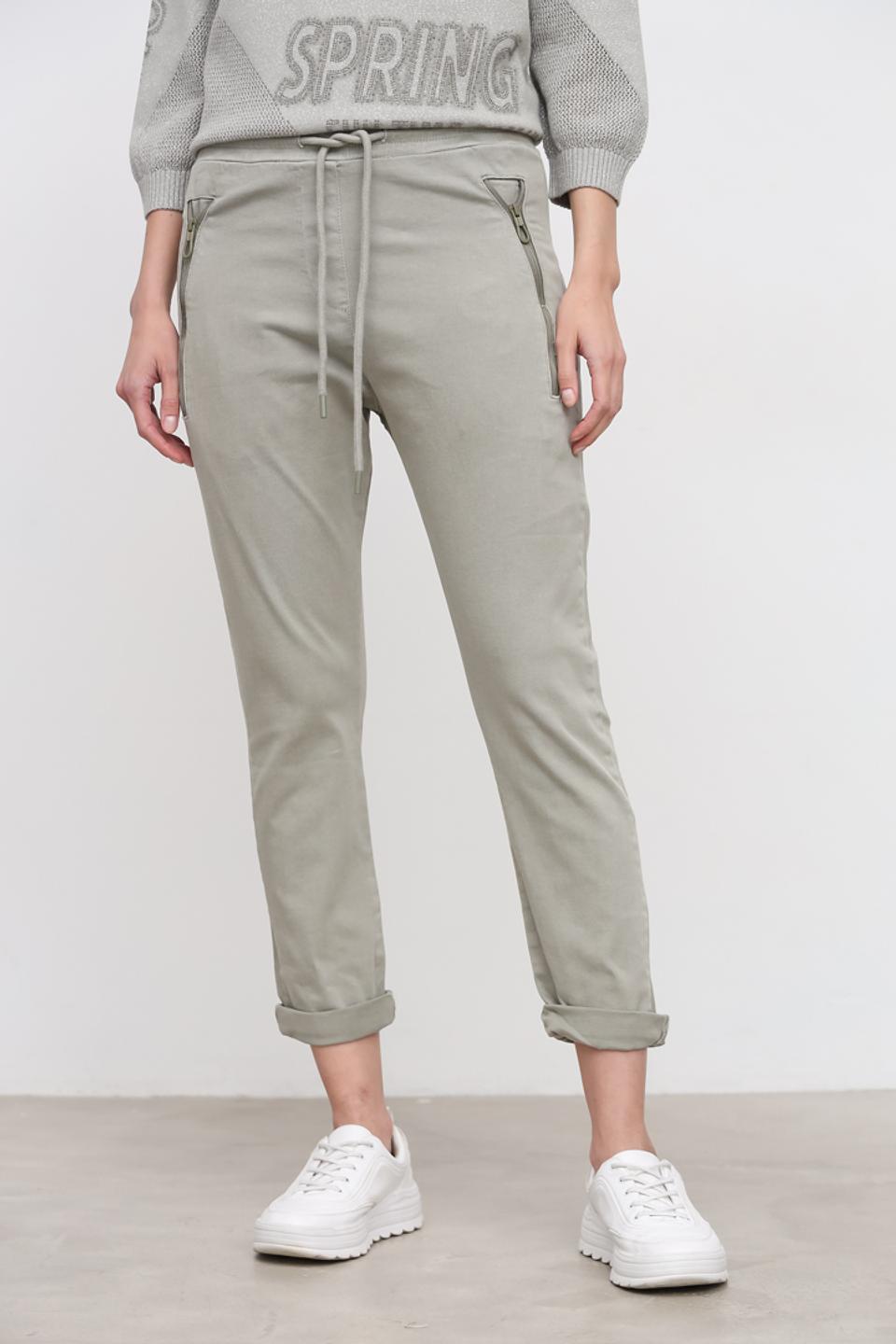 Брюки Zhrill хаки с манжетами