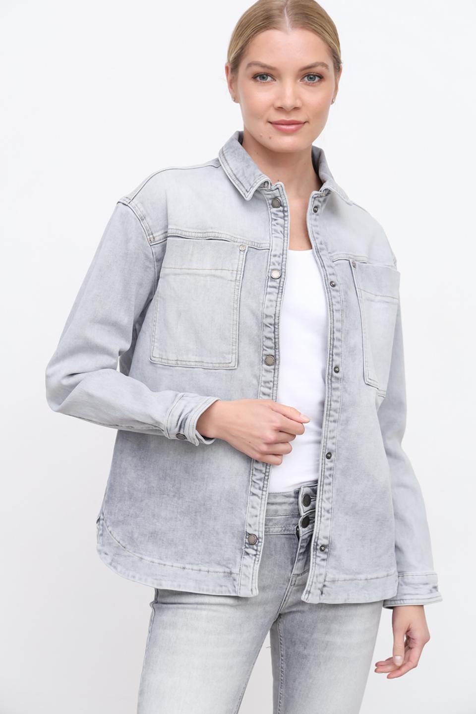 Рубашка Zhrill джинсовая серая