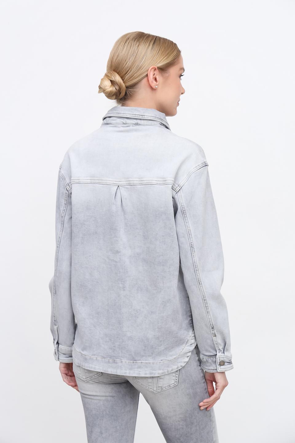 Рубашка Zhrill джинсовая серая