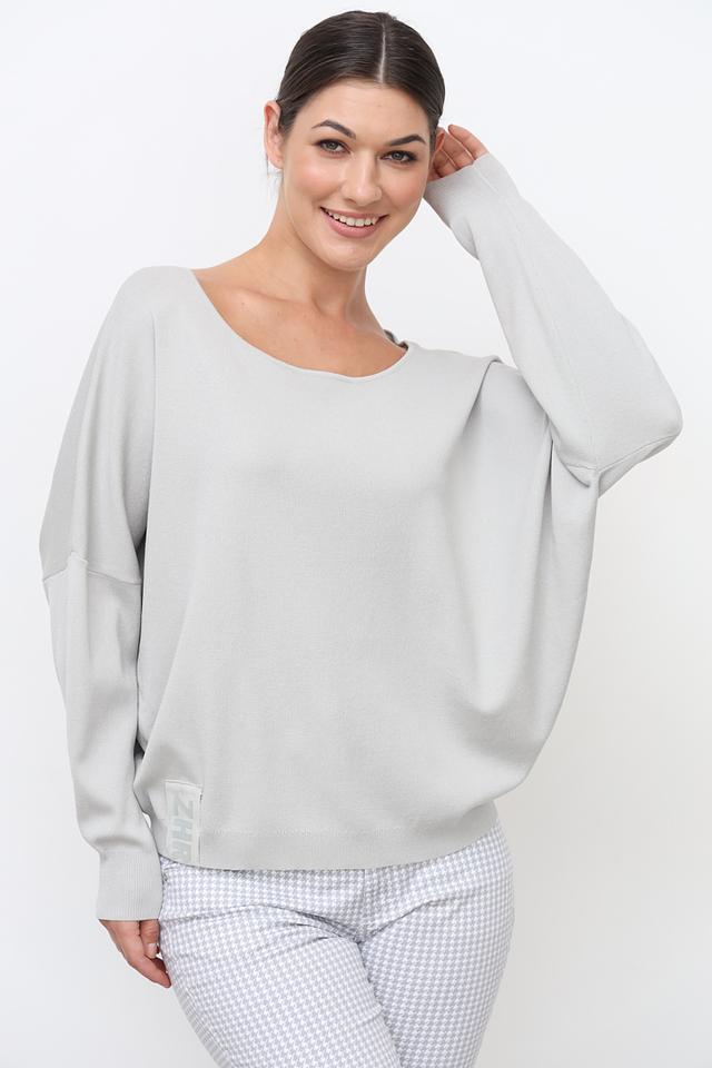 Пуловер Zhrill серый оверсайз