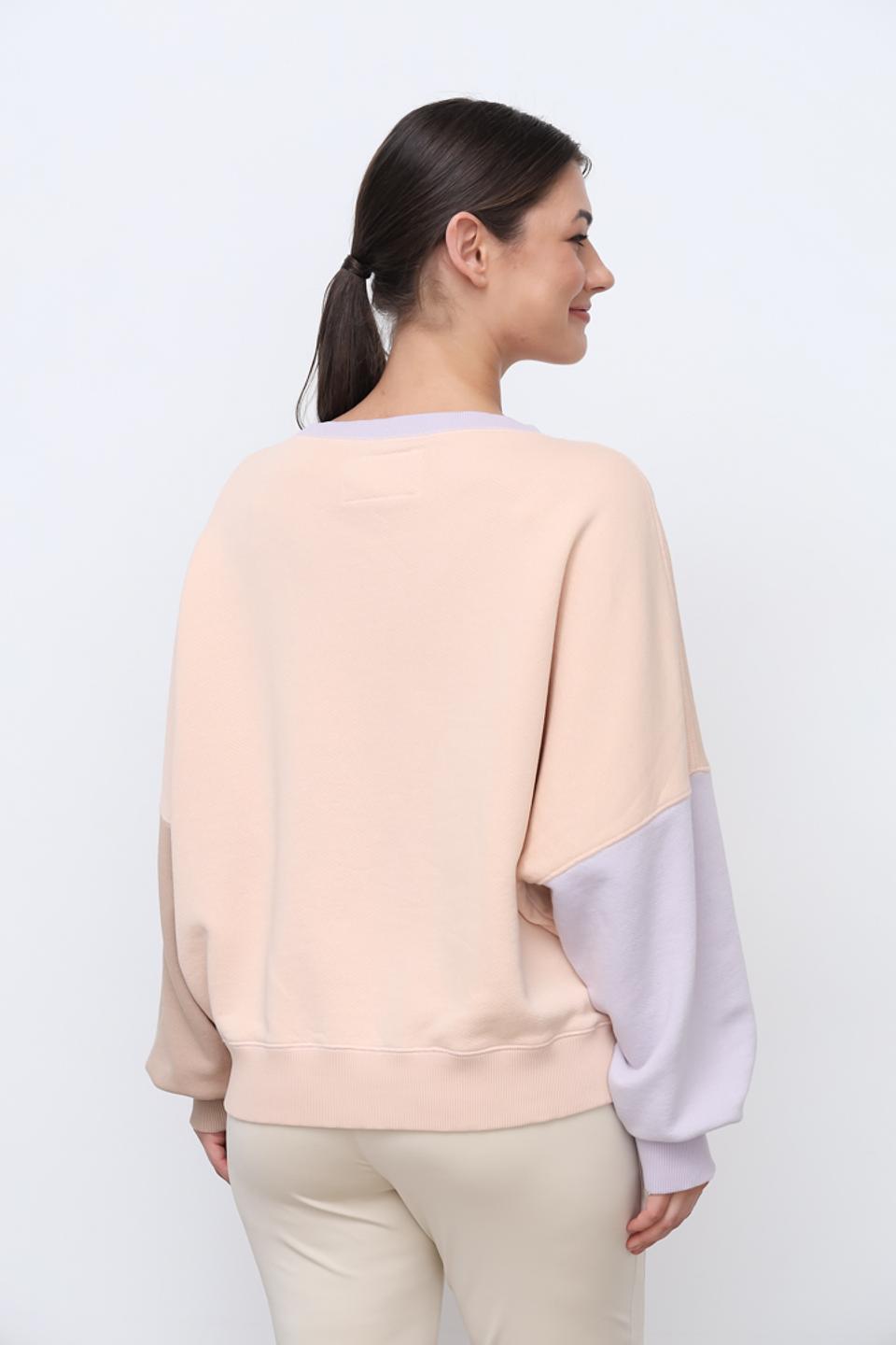 Пуловер Zhrill комбинированный персиковый