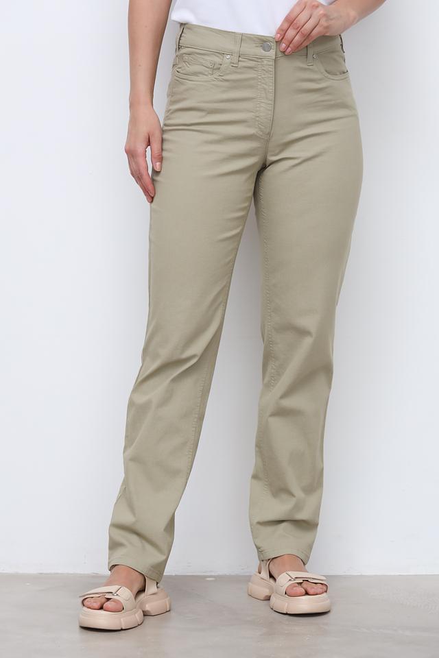 Брюки Margittes хаки прямого кроя