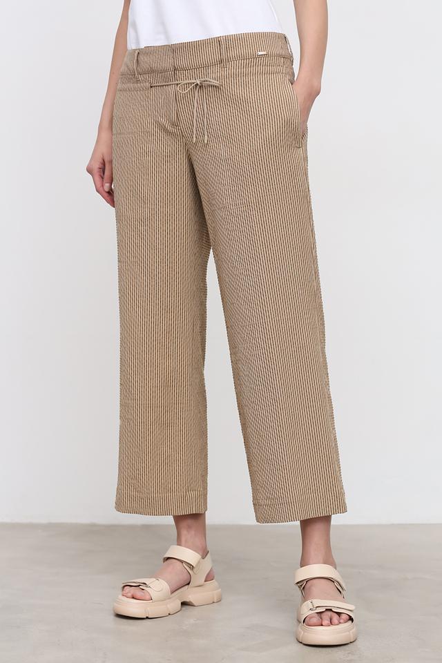 Брюки Cinque в полоску бежевые