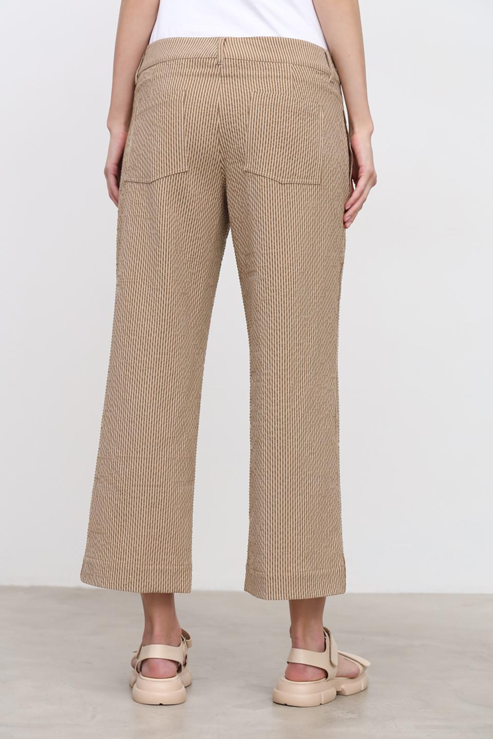 Брюки Cinque в полоску бежевые