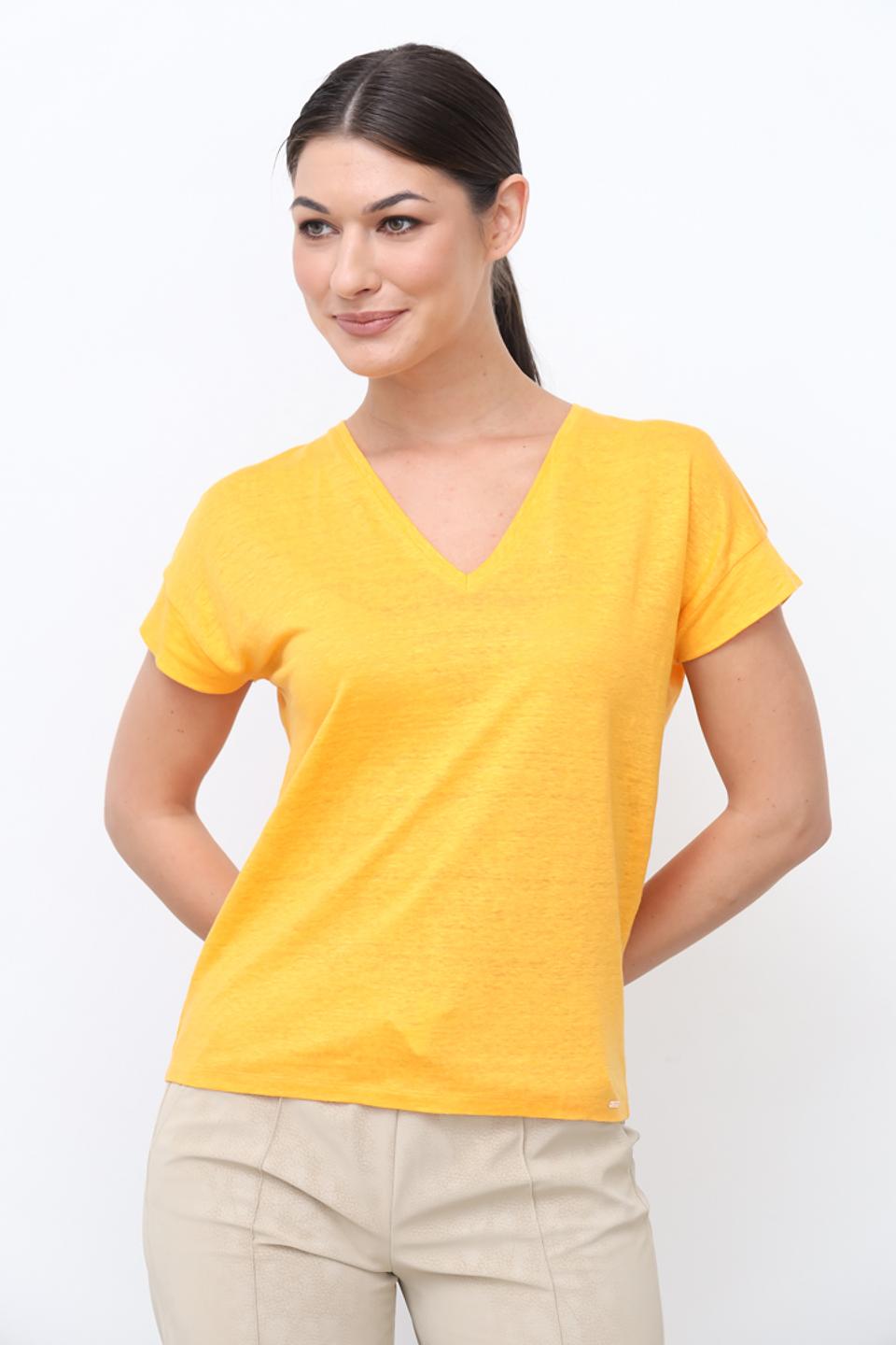 Футболка Cinque женская желтая