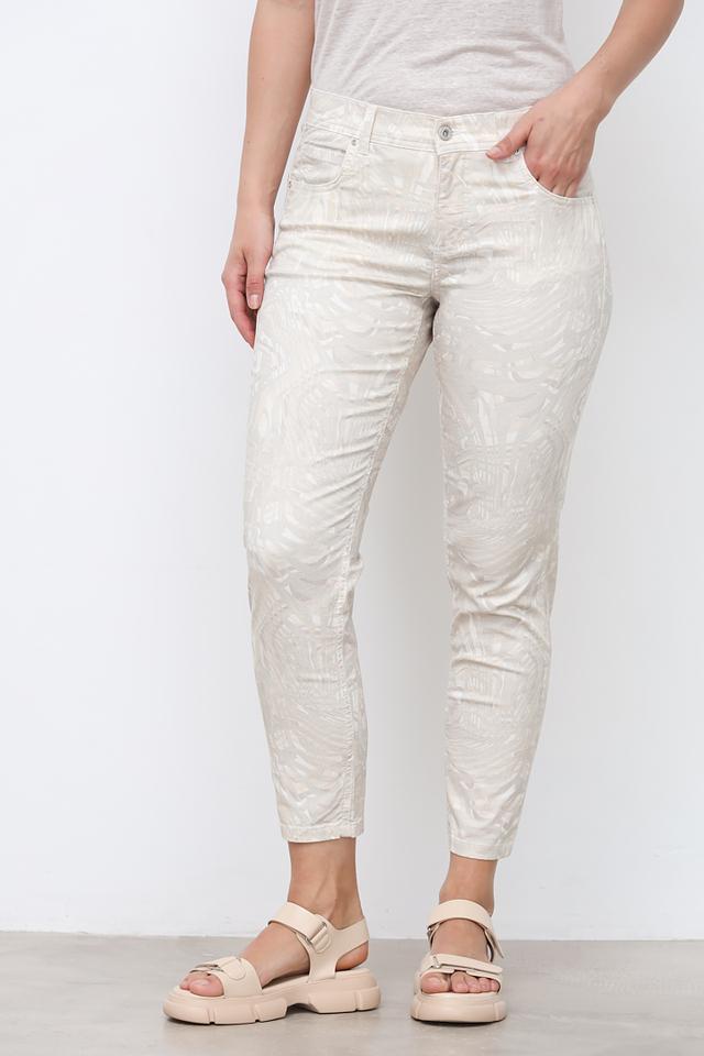 Брюки Angels с принтом бежевые