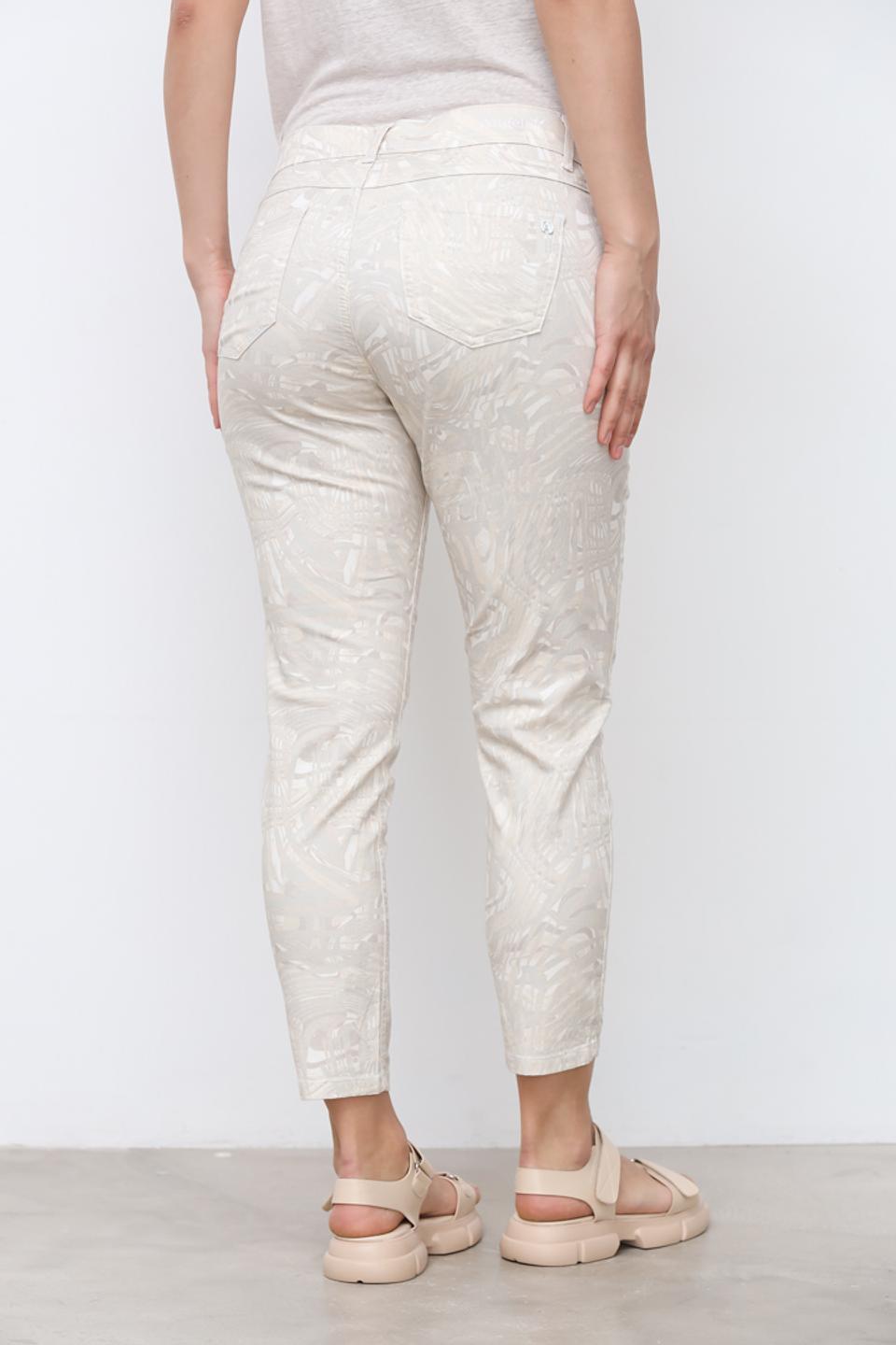 Брюки Angels с принтом бежевые