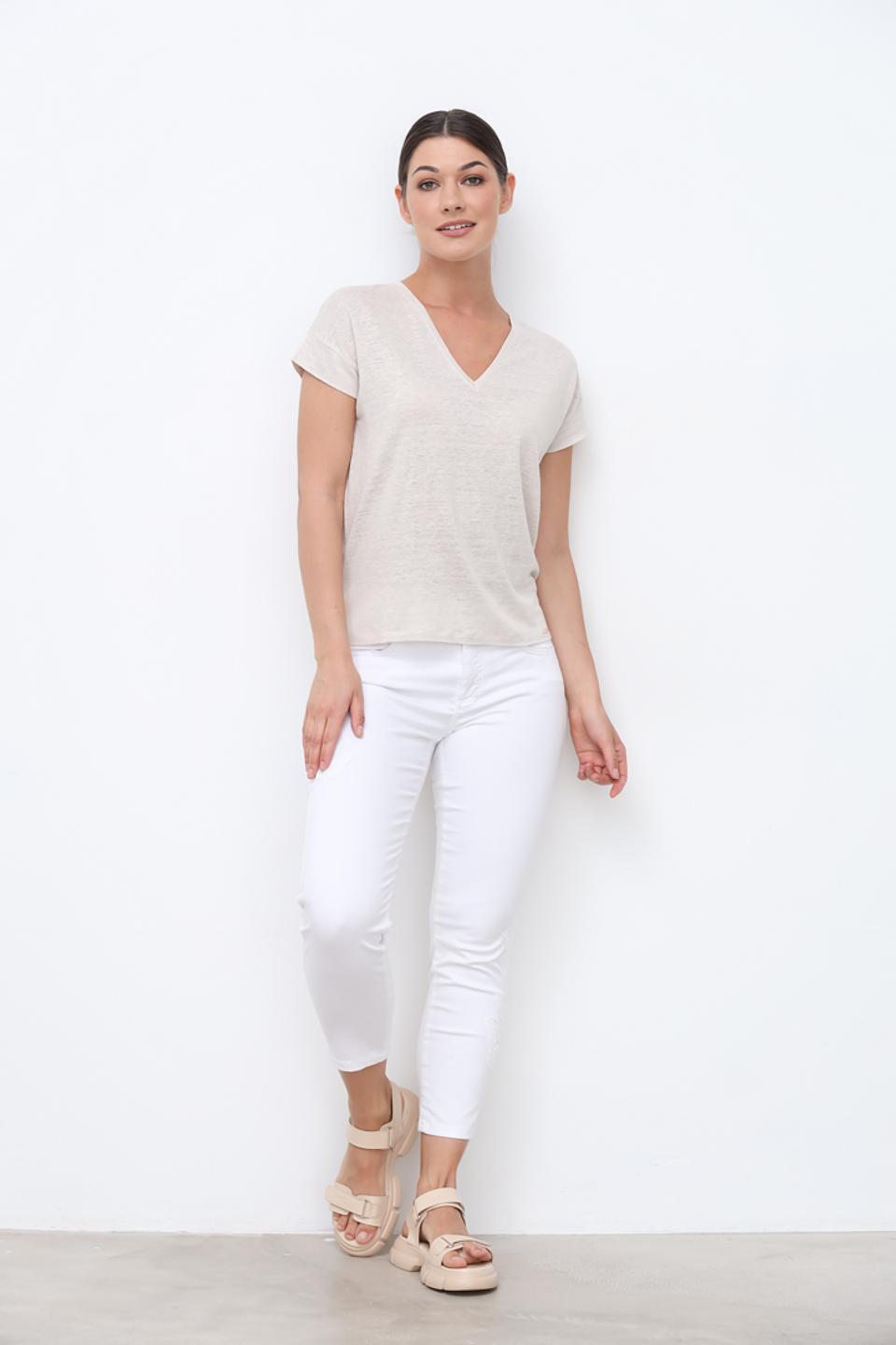 Джинсы Angels с вышивкой бабочками