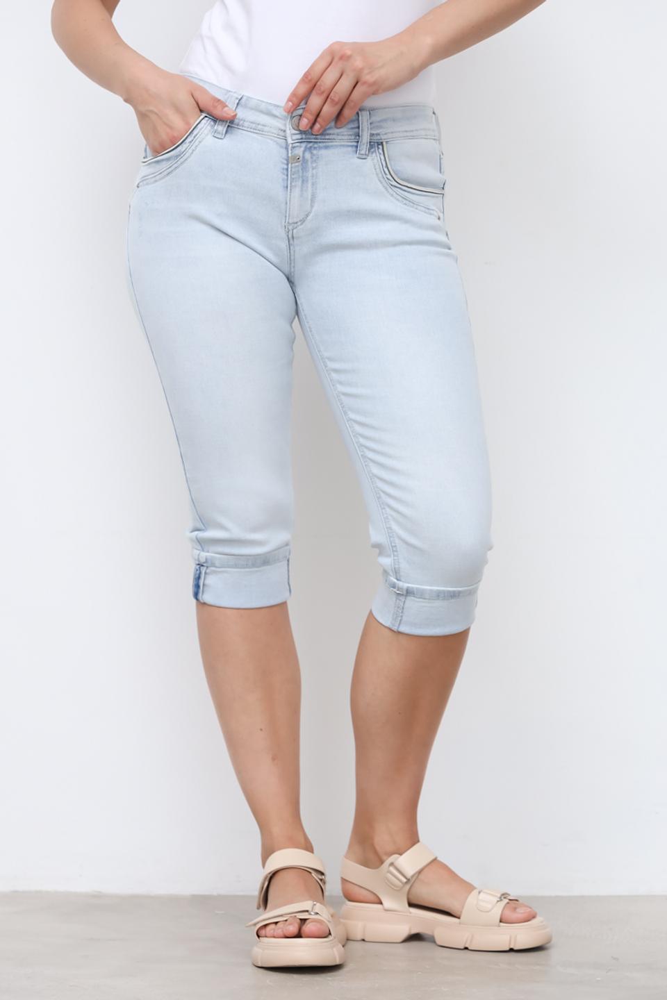 Бриджи Time Zone girl светло-голубые