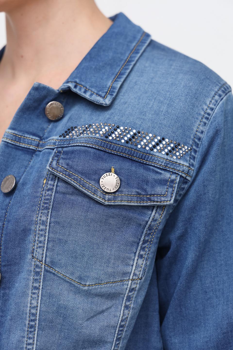 Жакет Tuzzi деним с вышивкой