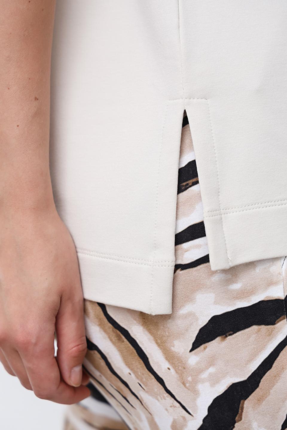 Футболка Bianca с принтом бежевая