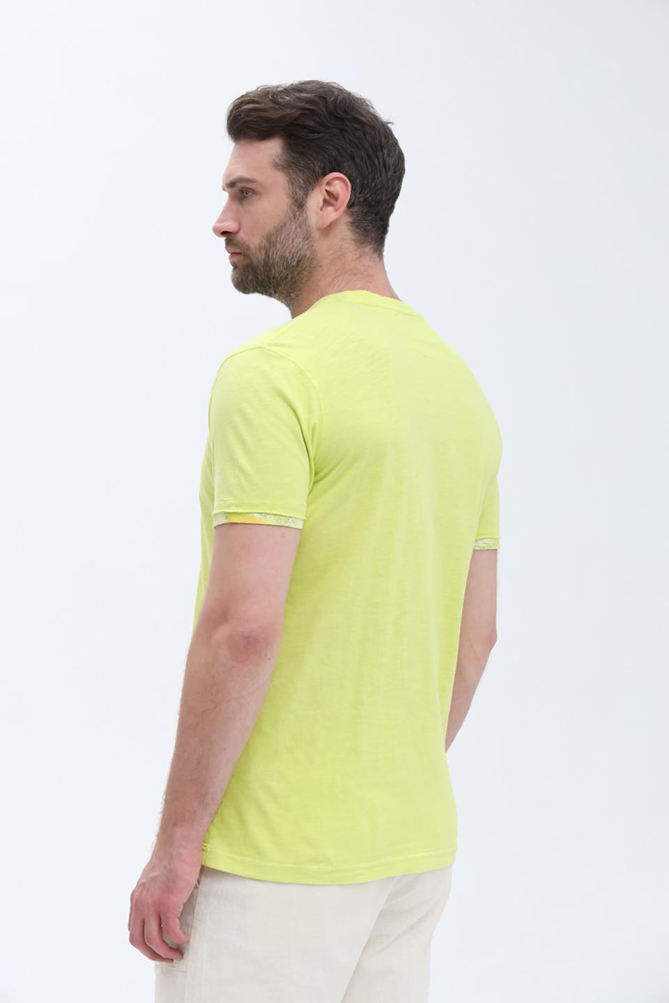 Футболка Sea Barrier лайм с принтом