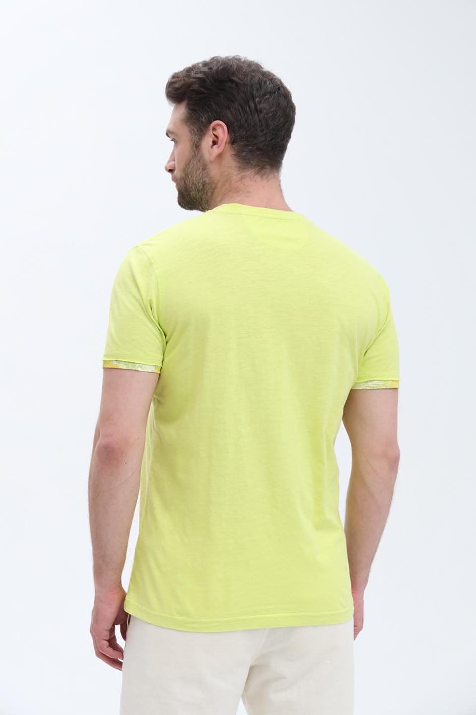 Футболка Sea Barrier лайм с принтом