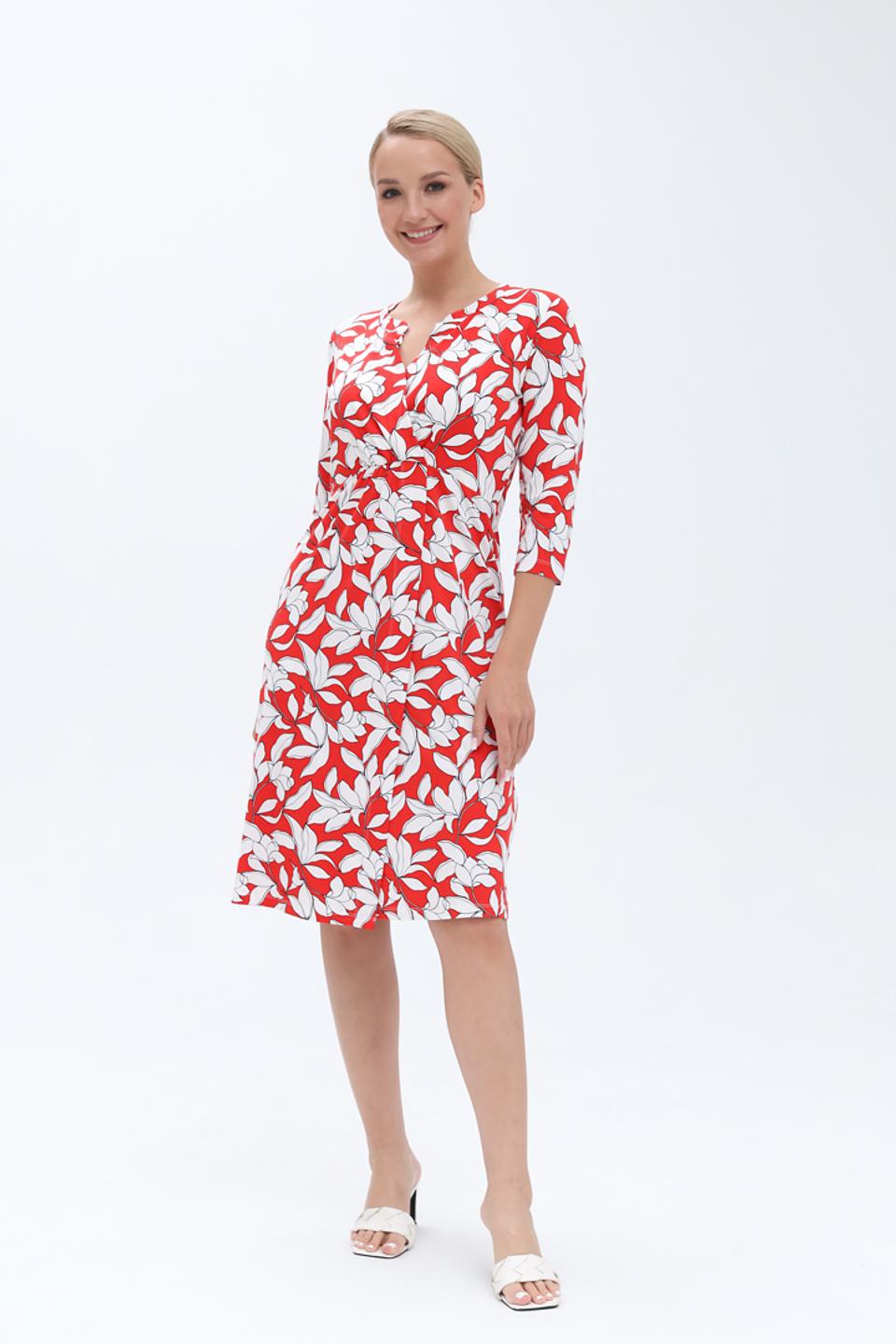 Платье Olsen с цветочным принтом