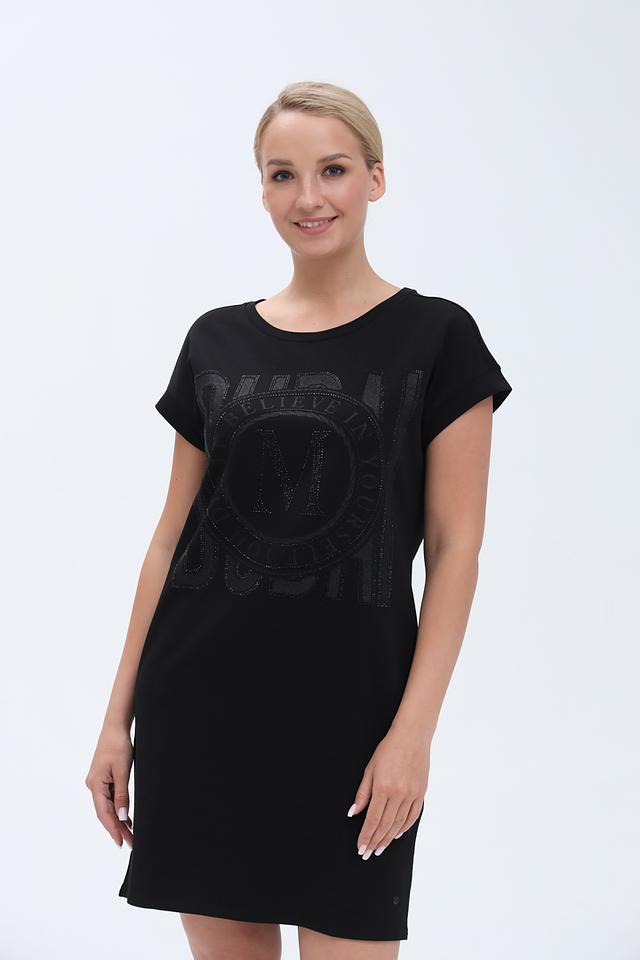 Платье Monari чёрное с логотипом