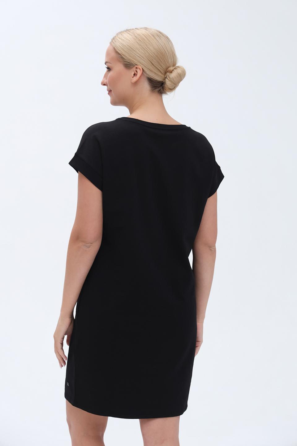 Платье Monari чёрное с логотипом