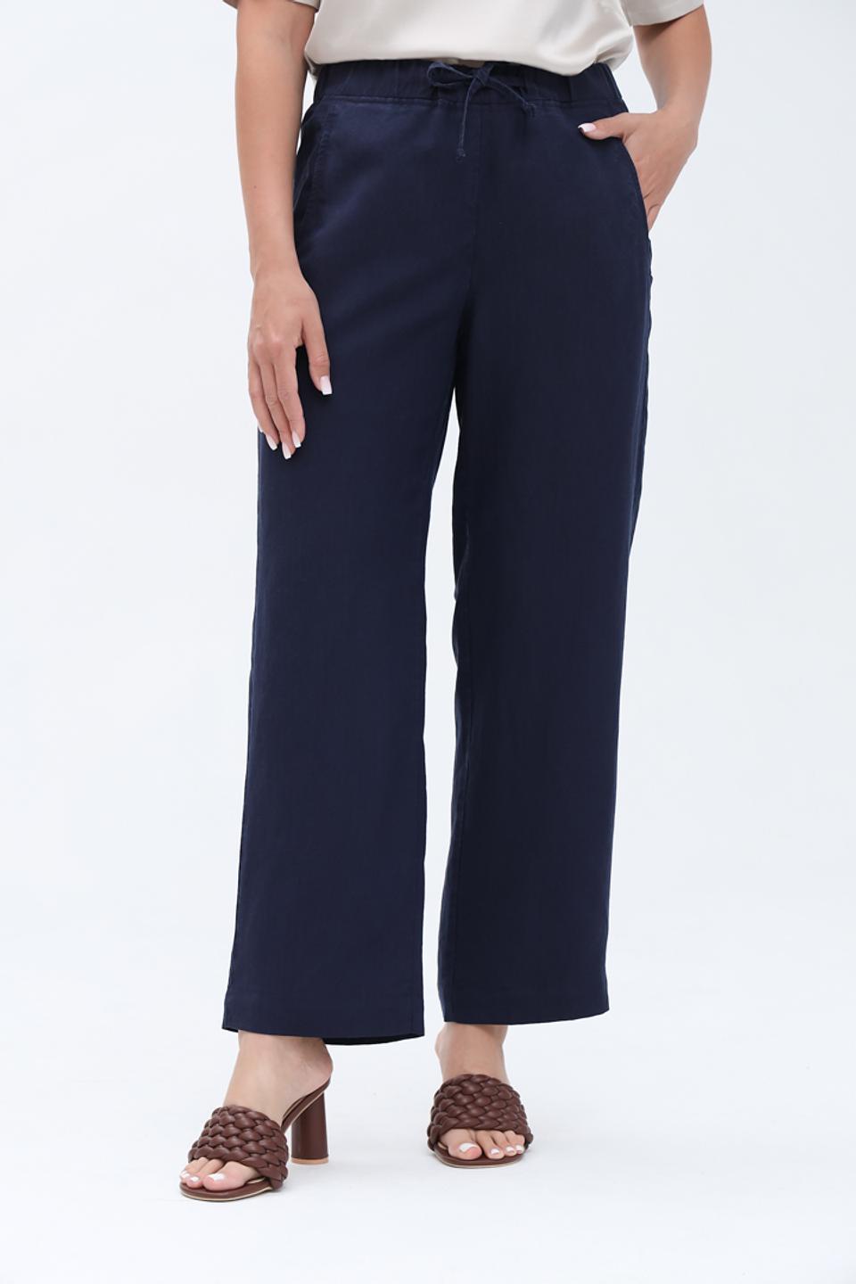 Брюки Zerres темно-синие с завязками